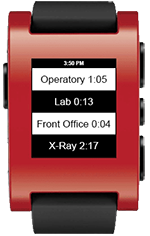 PracticeWatch works with the Pebble smartwatch