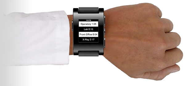 Pebble smartwatch works with PracticeWatch